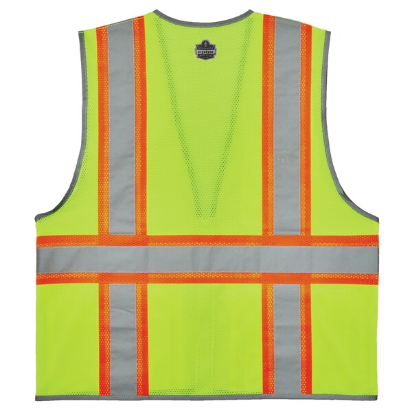 5XL Lime Two-Tone Mesh Vest Type R Class 2 - Single Size